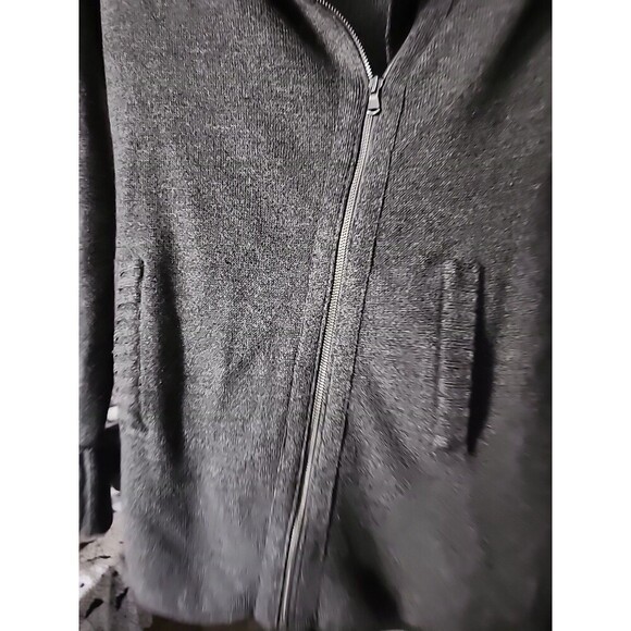 Athleta Chill Factor Sweater Coat Heavy WoolBlend Non Itch Sz S Charcoal Grey B7 - Picture 7 of 10